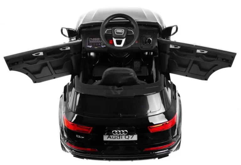 Audi Q7 Quattro S Line Crna Baterija + Daljinski Upravljač + Spori Start + Eva + Radio Mp3 Led 5
