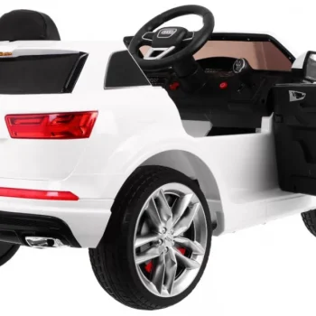 Audi Q7 Quattro S Line Na Baterije, Bijela Boja + Daljinski Upravljač + Spori Start + Eva + Mp3 2