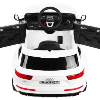 Audi Q7 Quattro S Line Na Baterije, Bijela Boja + Daljinski Upravljač + Spori Start + Eva + Mp3 3
