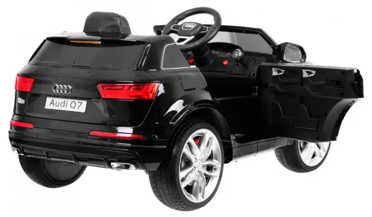 Audi Q7 Quattro S Line Na Baterije, Crna Boja + Daljinski Upravljač + Meki Start + Eva + Mp3 Radio 2