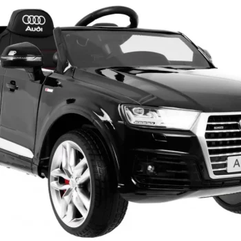 Audi Q7 Quattro S Line Na Baterije, Crna Boja + Daljinski Upravljač + Meki Start + Eva + Mp3 Radio 3