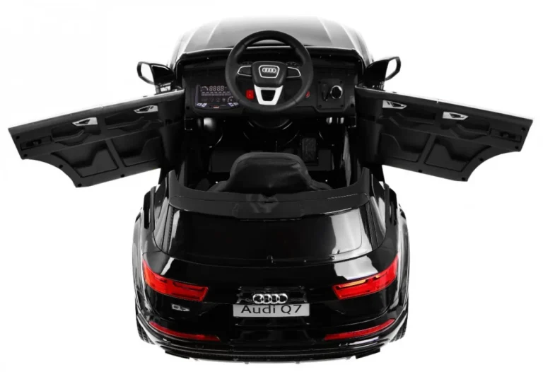 Audi Q7 Quattro S Line Na Baterije, Crna Boja + Daljinski Upravljač + Meki Start + Eva + Mp3 Radio 5