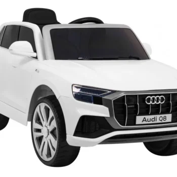 Audi Q8 Lift Baterija Za Djecu Bijela + Daljinski Upravljač + Eva + Spori Start + Mp3 Usb + Led 10