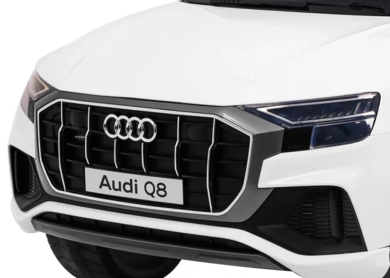 Audi Q8 Lift Baterija Za Djecu Bijela + Daljinski Upravljač + Eva + Spori Start + Mp3 Usb + Led 11