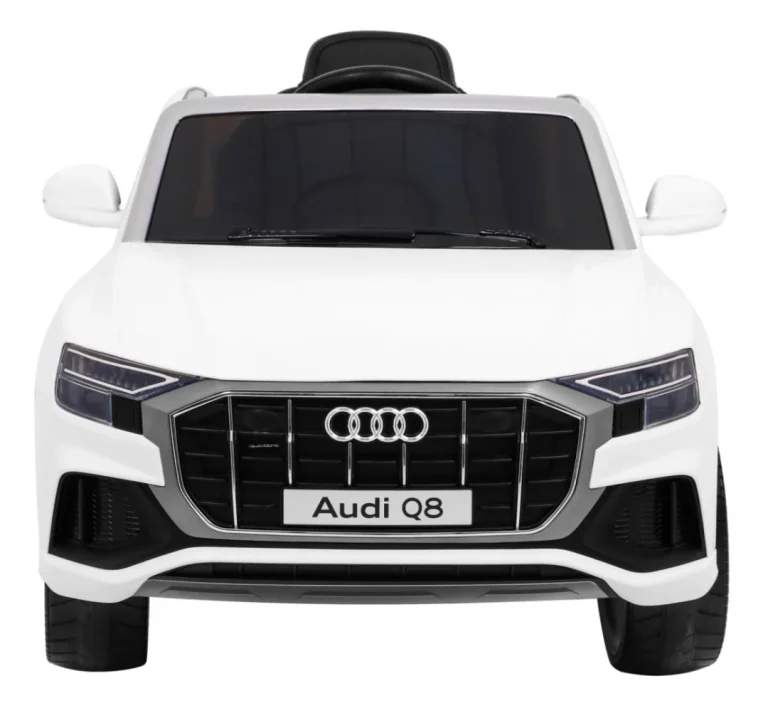 Audi Q8 Lift Baterija Za Djecu Bijela + Daljinski Upravljač + Eva + Spori Start + Mp3 Usb + Led 3