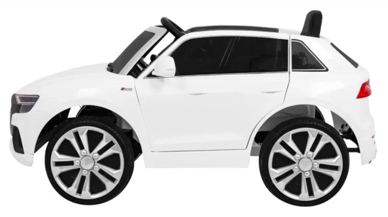 Audi Q8 Lift Baterija Za Djecu Bijela + Daljinski Upravljač + Eva + Spori Start + Mp3 Usb + Led 4