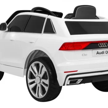 Audi Q8 Lift Baterija Za Djecu Bijela + Daljinski Upravljač + Eva + Spori Start + Mp3 Usb + Led 5