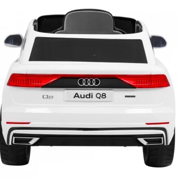 Audi Q8 Lift Baterija Za Djecu Bijela + Daljinski Upravljač + Eva + Spori Start + Mp3 Usb + Led 6