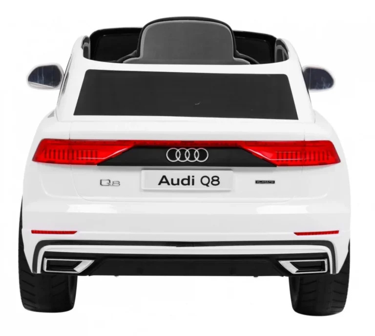 Audi Q8 Lift Baterija Za Djecu Bijela + Daljinski Upravljač + Eva + Spori Start + Mp3 Usb + Led 6