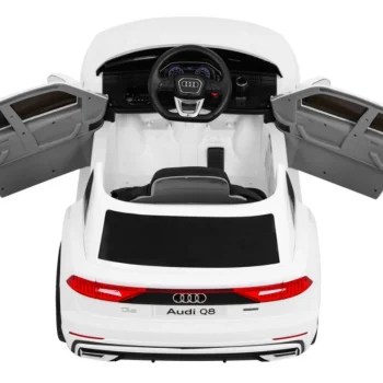 Audi Q8 Lift Baterija Za Djecu Bijela + Daljinski Upravljač + Eva + Spori Start + Mp3 Usb + Led 7