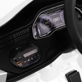 Audi Q8 Lift Baterija Za Djecu Bijela + Daljinski Upravljač + Eva + Spori Start + Mp3 Usb + Led 8