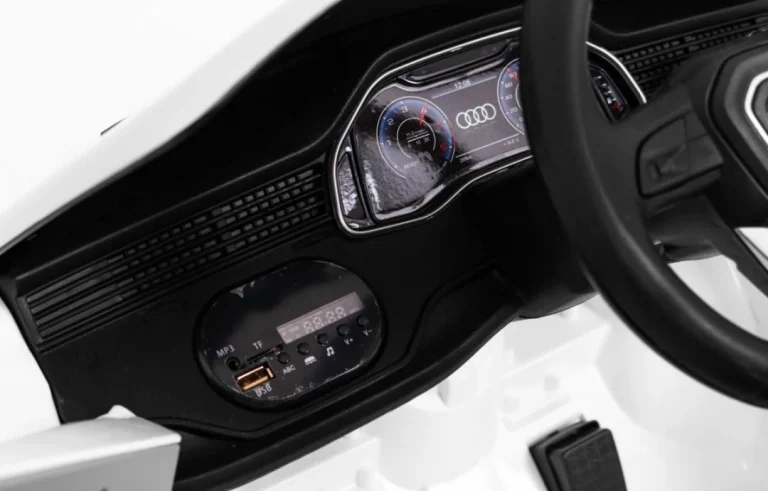 Audi Q8 Lift Baterija Za Djecu Bijela + Daljinski Upravljač + Eva + Spori Start + Mp3 Usb + Led 8