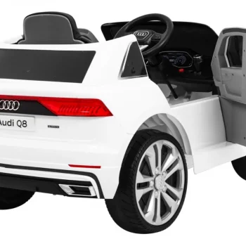 Audi Q8 Lift Baterija Za Djecu Bijela + Daljinski Upravljač + Eva + Spori Start + Mp3 Usb + Led 9