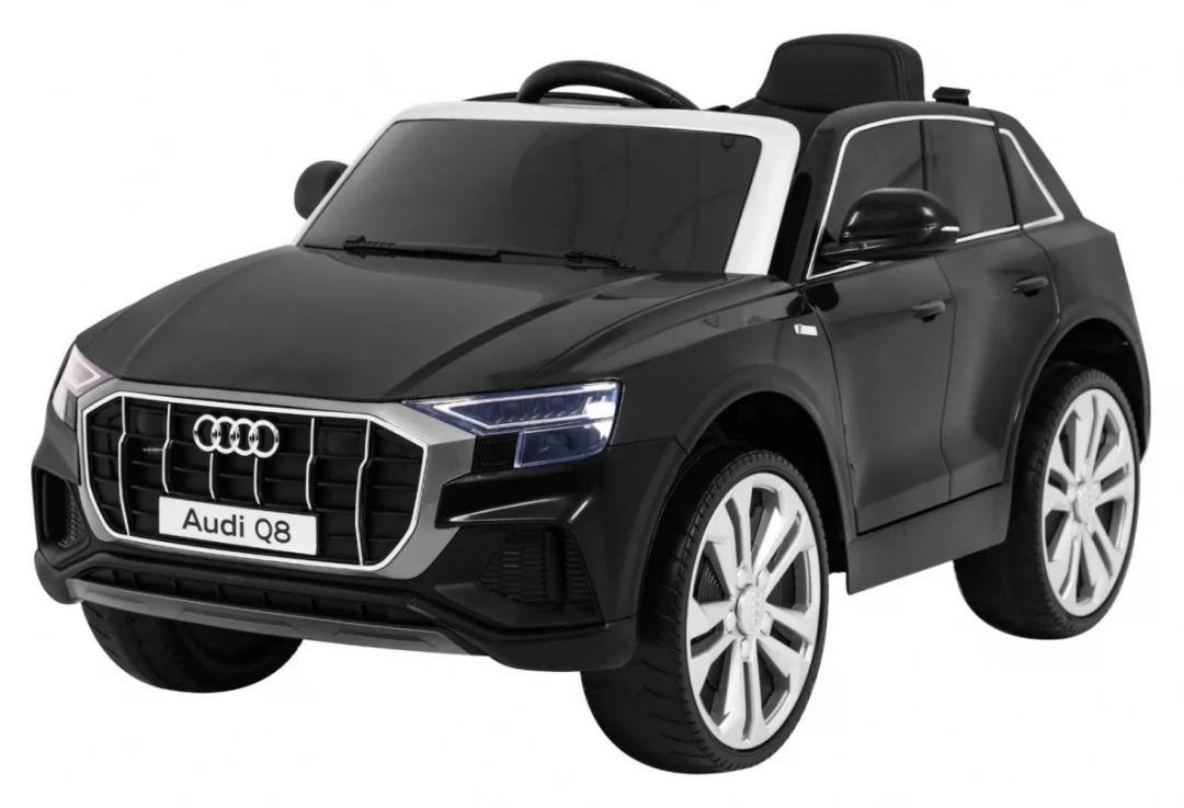 Audi Q8 Lift Baterija Za Djecu Crna + Daljinski Upravljač + Eva + Spori Start + Mp3 Usb + Led 1