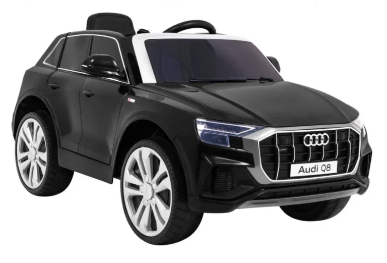 Audi Q8 Lift Baterija Za Djecu Crna + Daljinski Upravljač + Eva + Spori Start + Mp3 Usb + Led 10