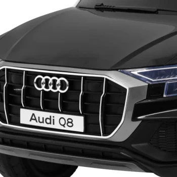 Audi Q8 Lift Baterija Za Djecu Crna + Daljinski Upravljač + Eva + Spori Start + Mp3 Usb + Led 11