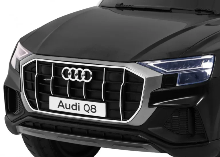 Audi Q8 Lift Baterija Za Djecu Crna + Daljinski Upravljač + Eva + Spori Start + Mp3 Usb + Led 11