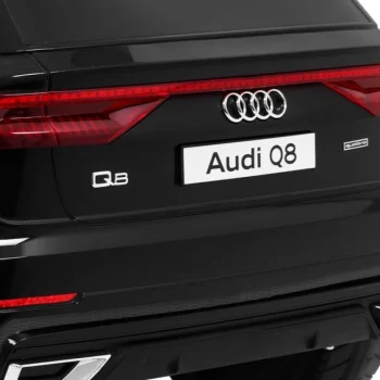 Audi Q8 Lift Baterija Za Djecu Crna + Daljinski Upravljač + Eva + Spori Start + Mp3 Usb + Led 12