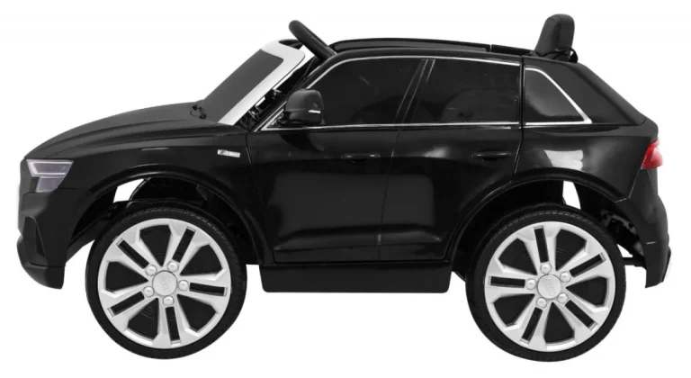Audi Q8 Lift Baterija Za Djecu Crna + Daljinski Upravljač + Eva + Spori Start + Mp3 Usb + Led 4