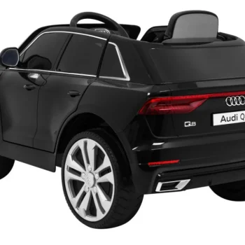 Audi Q8 Lift Baterija Za Djecu Crna + Daljinski Upravljač + Eva + Spori Start + Mp3 Usb + Led 5