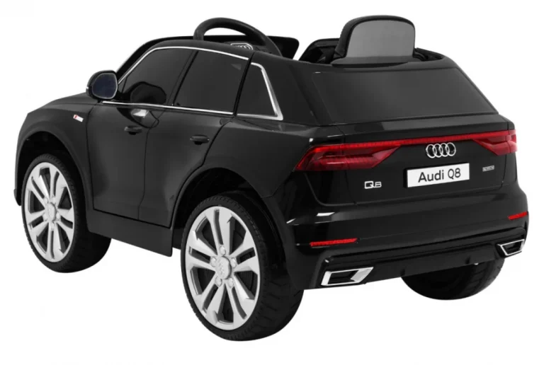 Audi Q8 Lift Baterija Za Djecu Crna + Daljinski Upravljač + Eva + Spori Start + Mp3 Usb + Led 5