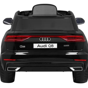 Audi Q8 Lift Baterija Za Djecu Crna + Daljinski Upravljač + Eva + Spori Start + Mp3 Usb + Led 6