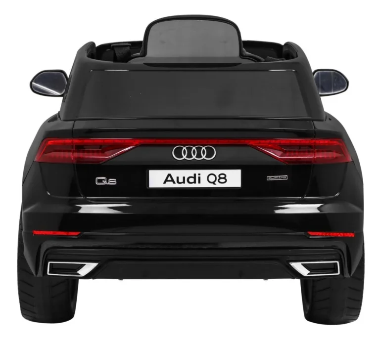 Audi Q8 Lift Baterija Za Djecu Crna + Daljinski Upravljač + Eva + Spori Start + Mp3 Usb + Led 6