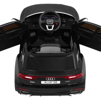 Audi Q8 Lift Baterija Za Djecu Crna + Daljinski Upravljač + Eva + Spori Start + Mp3 Usb + Led 8
