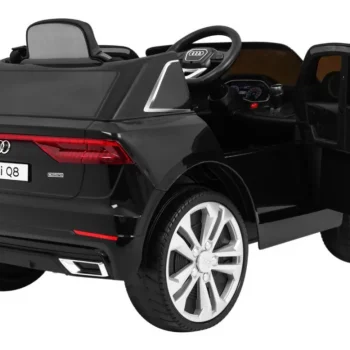 Audi Q8 Lift Baterija Za Djecu Crna + Daljinski Upravljač + Eva + Spori Start + Mp3 Usb + Led 9