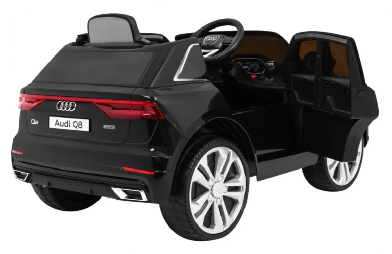 Audi Q8 Lift Baterija Za Djecu Crna + Daljinski Upravljač + Eva + Spori Start + Mp3 Usb + Led 9