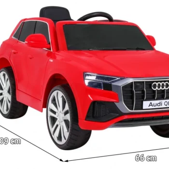 Audi Q8 Lift Na Baterije Za Djecu Crveni Suv + Daljinski Upravljač, Crvena 2