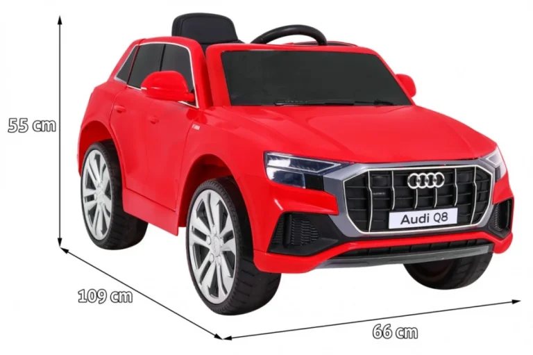 Audi Q8 Lift Na Baterije Za Djecu Crveni Suv + Daljinski Upravljač, Crvena 2
