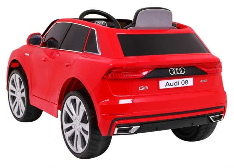 Audi Q8 Lift Na Baterije Za Djecu Crveni Suv + Daljinski Upravljač, Crvena 5
