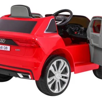 Audi Q8 Lift Na Baterije Za Djecu Crveni Suv + Daljinski Upravljač, Crvena 8