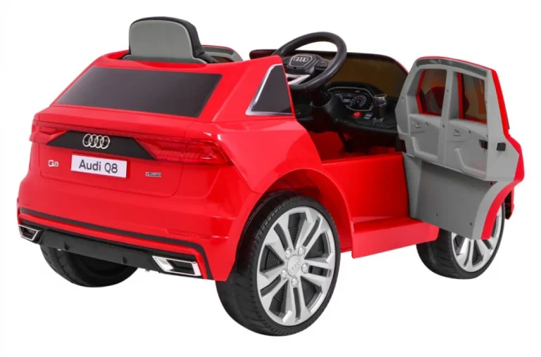 Audi Q8 Lift Na Baterije Za Djecu Crveni Suv + Daljinski Upravljač, Crvena 8