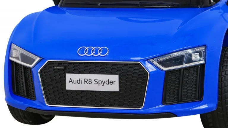 Audi R8 Dječja Autosjedalica Na Baterije Plava + Daljinski Upravljač + Eva + Spori Start + Mp3 Led 12