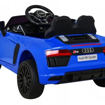 Audi R8 Dječja Autosjedalica Na Baterije Plava + Daljinski Upravljač + Eva + Spori Start + Mp3 Led 5