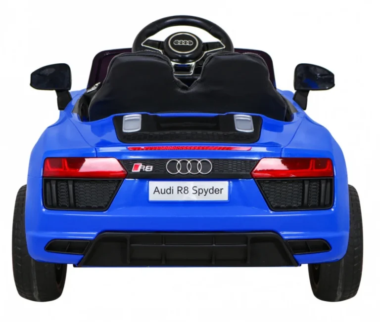 Audi R8 Dječja Autosjedalica Na Baterije Plava + Daljinski Upravljač + Eva + Spori Start + Mp3 Led 6