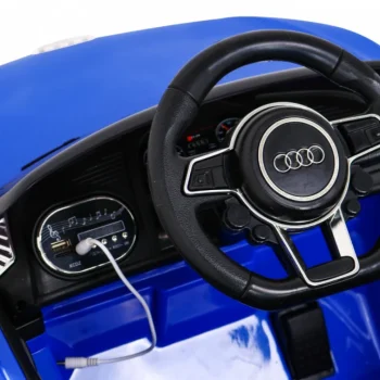 Audi R8 Dječja Autosjedalica Na Baterije Plava + Daljinski Upravljač + Eva + Spori Start + Mp3 Led 7