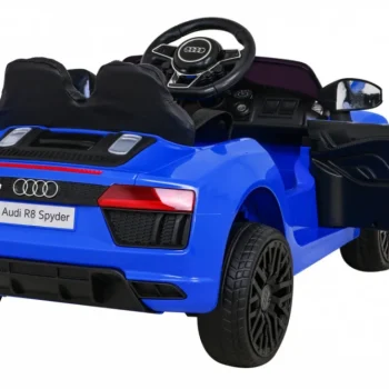 Audi R8 Dječja Autosjedalica Na Baterije Plava + Daljinski Upravljač + Eva + Spori Start + Mp3 Led 9