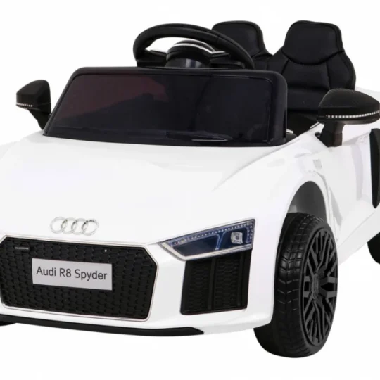 Audi R8 Dječji Autosjedalica Na Baterije Bijela + Daljinski Upravljač + Eva + Spori Start + Mp3 Led 1