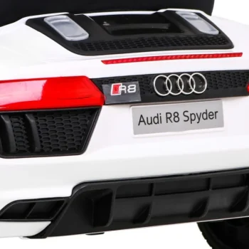 Audi R8 Dječji Autosjedalica Na Baterije Bijela + Daljinski Upravljač + Eva + Spori Start + Mp3 Led 11