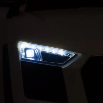 Audi R8 Dječji Autosjedalica Na Baterije Bijela + Daljinski Upravljač + Eva + Spori Start + Mp3 Led 15