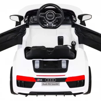 Audi R8 Dječji Autosjedalica Na Baterije Bijela + Daljinski Upravljač + Eva + Spori Start + Mp3 Led 6