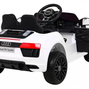 Audi R8 Dječji Autosjedalica Na Baterije Bijela + Daljinski Upravljač + Eva + Spori Start + Mp3 Led 7
