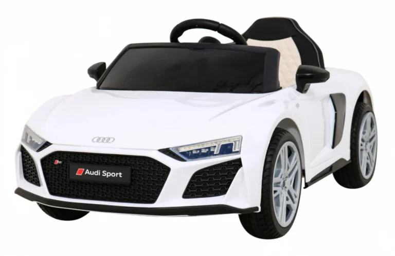 Audi R8 Lift Automobil Na Baterije Bijeli + Daljinski Upravljač, Bijela 1