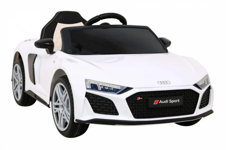 Audi R8 Lift Automobil Na Baterije Bijeli + Daljinski Upravljač, Bijela 10