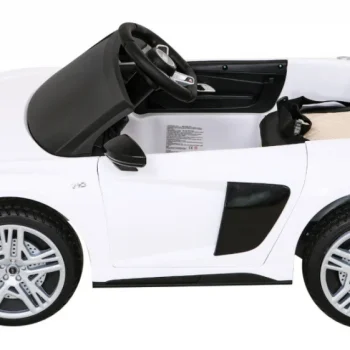 Audi R8 Lift Automobil Na Baterije Bijeli + Daljinski Upravljač, Bijela 4