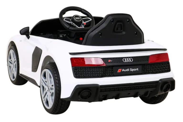 Audi R8 Lift Automobil Na Baterije Bijeli + Daljinski Upravljač, Bijela 5