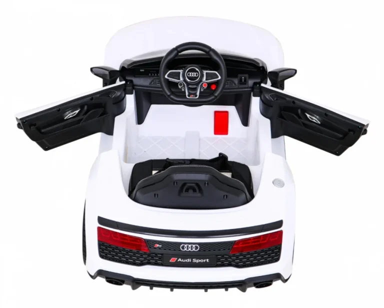 Audi R8 Lift Automobil Na Baterije Bijeli + Daljinski Upravljač, Bijela 7